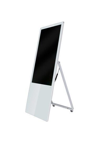 ALLNET Standdisplay 43 Zoll Aufsteller mit Laufrollen 700 Nits HDMI Farbe weiß ALLNET Standdisplay 43 Zoll Aufsteller mit Laufrollen 700 Nits HDMI Farbe weiß