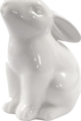 Diverse Hare H: 9 Cm Diam 5.5 Cm Hvit 12 Stk 1 Pk 