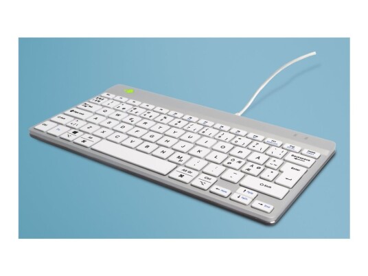 R-Go Compact Break - Tastatur - With Integrated Break Indicator - Usb-C - Qwerty - Nordisk - Hvit R-Go Compact Break - Tastatur - With Integrated Break Indicator - Usb-C - Qwerty - Nordisk - Hvit