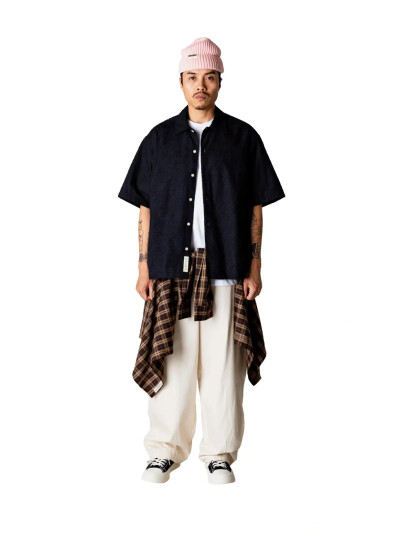 Woodbird Wbwang Embroidery Shirt Black XL
