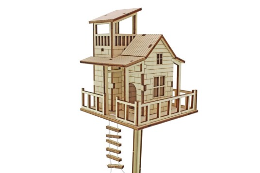 Winkee DIY-sett Tiny Tree House Vase Små Trehus Winkee DIY-sett Tiny Tree House Vase Små Trehus
