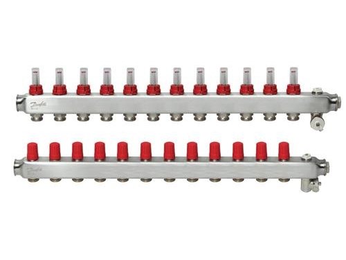 Danfoss Ssm Manifoldsat 12+12 M/flowmetre Og Endestykke