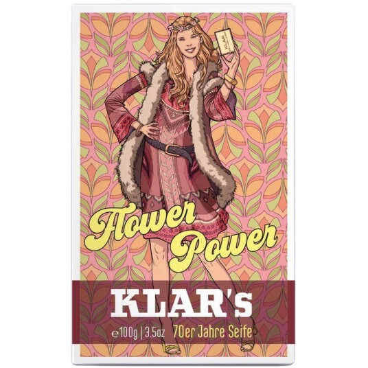 Klar Seifen 70s Retro Soap Flower Power 100 g Klar Seifen 70s Retro Soap Flower Power 100 g