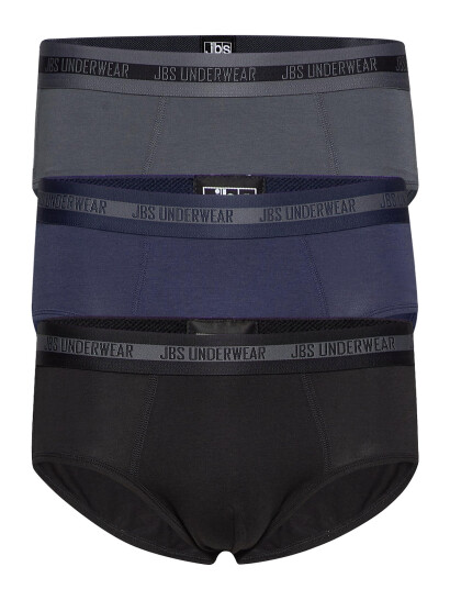 JBS Jbs 3 Pack Brief Bamboo   Multi/patterned   XXL