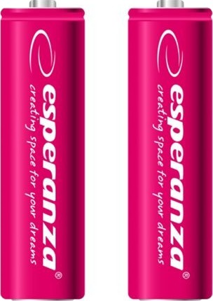 Esperanza Batteri 2 X Aa-Type Nimh 2000 Mah Rød EZA103R