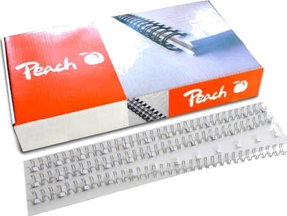 Peach Peach 8 Mm 34 Ringer A4 210 X 297 Mm Sølv Innbindingskam