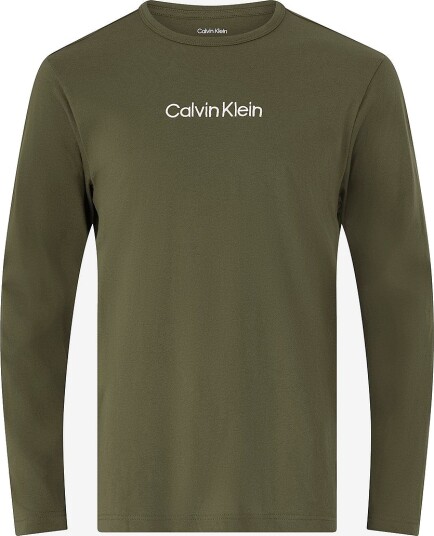 Calvin Klein T skjorte L/S Crew Neck Grønn