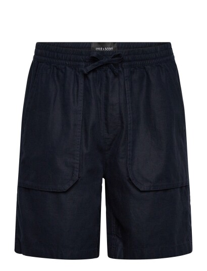 Lyle & Scott Linen Short Navy S