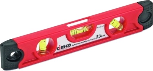 Cimco 211540 Snekkervater 0,23 M Svart Rød 18 Mm 38 Mm