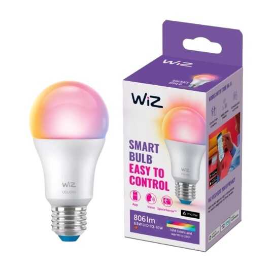 WiZ LED Standardfarger 8W 922-965 E27, dimbar WiZ LED Standardfarger 8W 922-965 E27, dimbar
