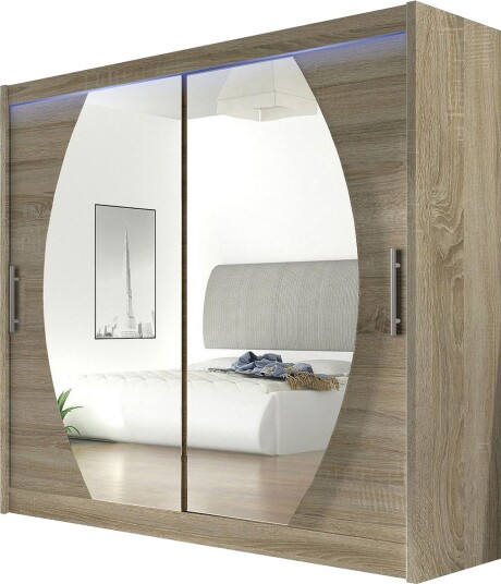 Prag Garderobe 180x57x215 cm Beige|Hvit Prag Garderobe 180x57x215 cm Beige|Hvit