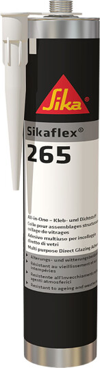 Sikaflex 265 Glasslim sort 300 ml