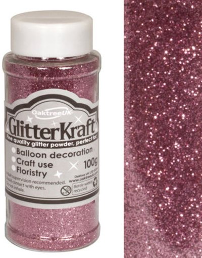 Crosswear Lys Rosa Hobbyglitter 100 gram