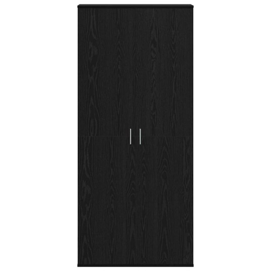 Highboard Svart eik 80 x 35 x 180 cm Konstruert tre