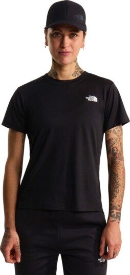 The North Face W Flex S/S Tee Reg - Black - S