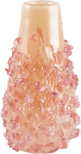 Gemme vase h40 cm rosy peach