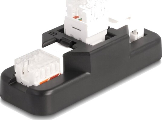 Delock Rj 11 Rj 45 Cat 6 Svart