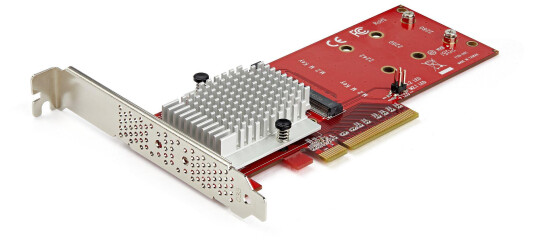 Startech M.2 PCIe SSD Adapter med Dual X8 Kontrollere for NVMe/AHCI