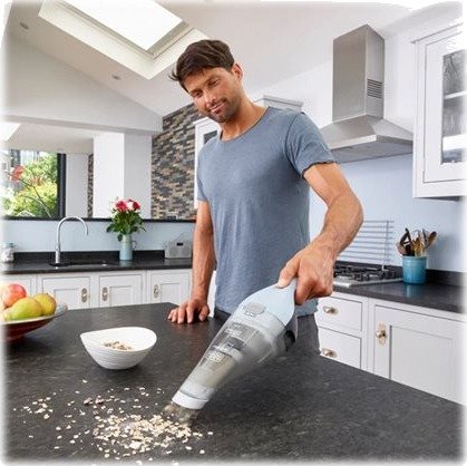 Black+Decker Dustbuster Nvc215w Støvsuger Håndholdt Uten Pose Uten Kabel Alaska Blue