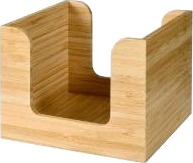 Servietdispenser Duni 13X13 Cm Bambus,4 Stk/Krt