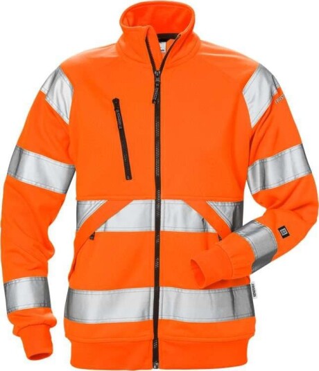 Fristads Sweatshirt jakke Høy Synlighet Dame Cl 3 7427 SHV Hi vis Oransje XS