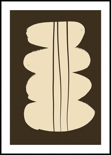 Curved Lines Harmony Plakat Plakat / 40x50cm