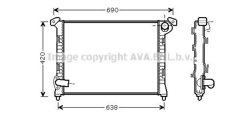 Radiator AVA Clever Choice BWA2314