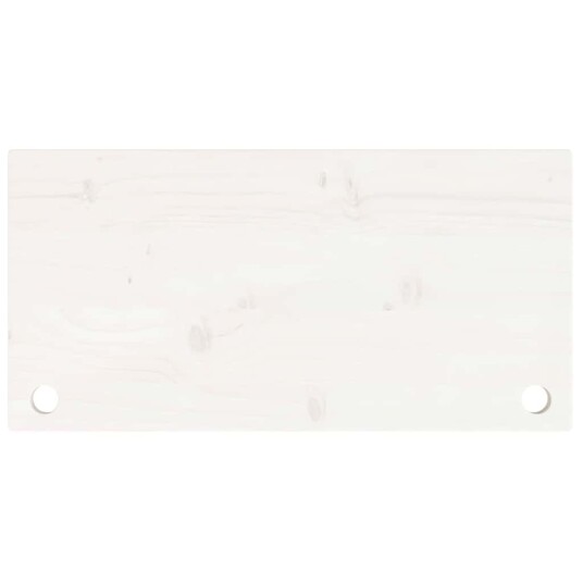Skrivebord hvit 80x40x2,5 cm heltre furu