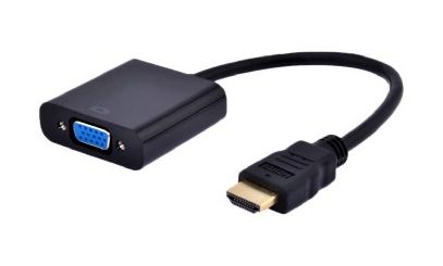 Gembird HDMI til VGA Adapter med Lydkabel, 0.15 m, Svart
