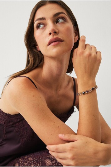 Ellos Collection Armbånd med glitrende steiner Lilla