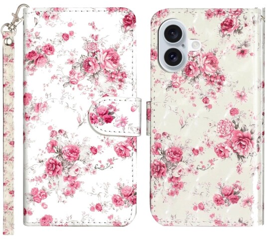 Trolsk Lommebokdeksel Blomsterhage (iPhone 16)