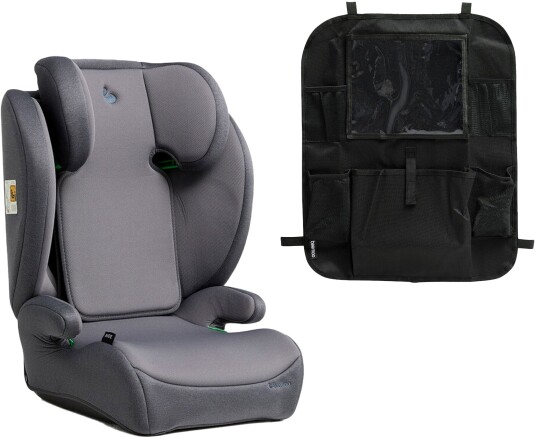 Beemoo Ride i-Size Beltestol inkl. Beemoo Smart Organizer, Mineral grey