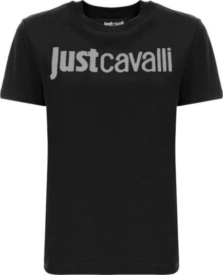Just Cavalli Dame Topper Svart 2XS,