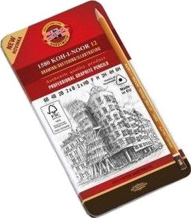 Koh I Noor Grafittblyant 1582/6B-6H (12 Stk) (220995)