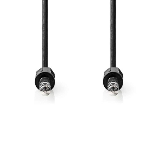 Nedis Stereo Lydkabel 6.35 Mm Han Nikkel Belagt 2.00 M Rund Sort Label