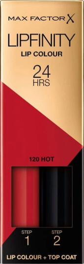 Max Factor Lipfinity 2-step Long Lasting Lipstick 2,3 ml Hot 120
