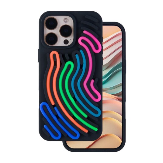 TFO DIY Snake Deksel til iPhone 14 Pro Svart