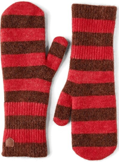 Hestra Moritz Stripe Mitt   CAMEL/LIGHT RED   7