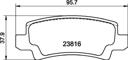 Bremseklosser HELLA 8DB 355 010 841