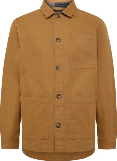 Barbour Barbour Tartan Trimmed Washed Overshirt Brown S