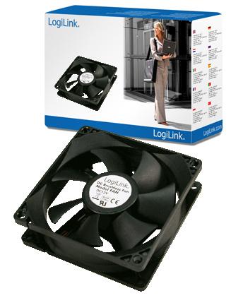 LogiLink 120mm PC Kjølevifte 31,3 dB Sort - Høy Luftstrøm 75 CFM