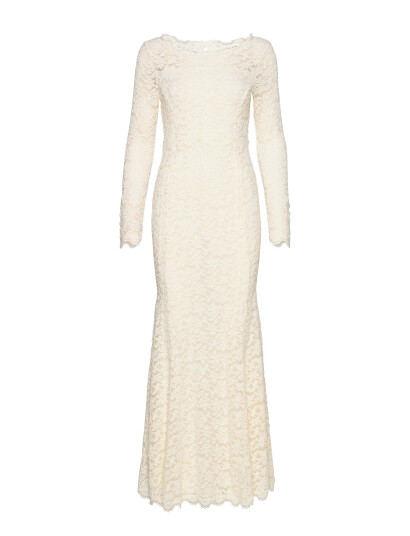 Rosemunde Rwdelicia Ls Maxi Bridal Dress - Cream - XS