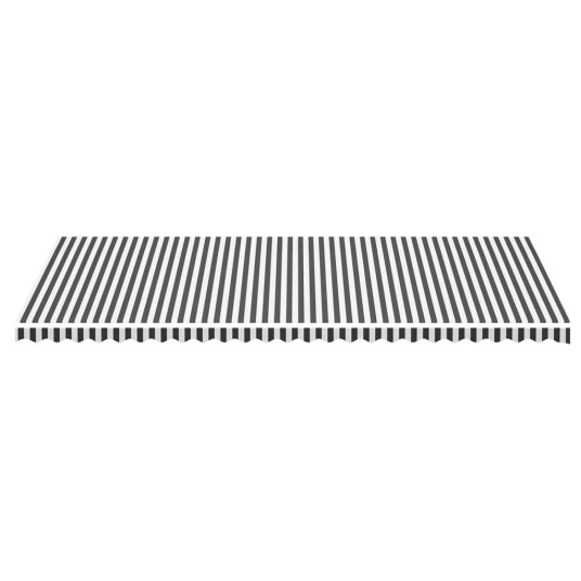 vidaXL Erstatningsduk for markise antrasitt og hvit 6x3 m