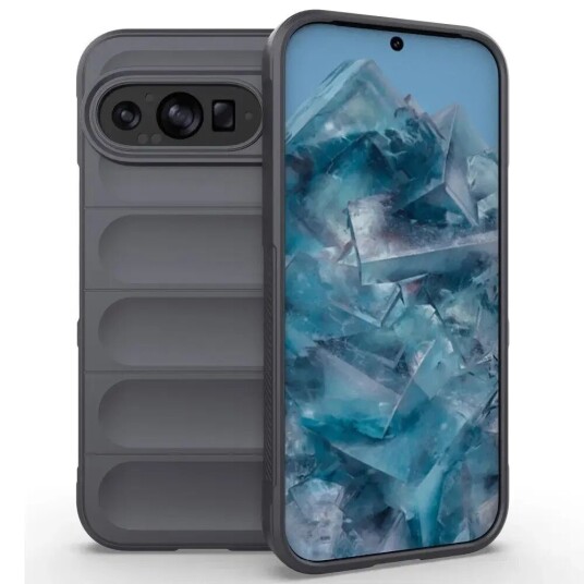 EIDERWOOD Google Pixel 9 / Pixel 9 Pro Fleksibelt Plastdeksel - Mørk Grå