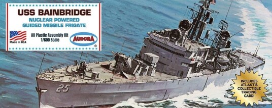 Atlantis 1/600 USS Bainbridge (CGN-25) Nuclear Powered Guided Missile Frigate with Trading Card Atlantis 1/600 USS Bainbridge (CGN-25) Nuclear Powered Guided Missile Frigate with Trading Card