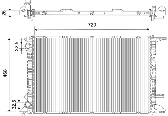 Radiator VALEO 732855