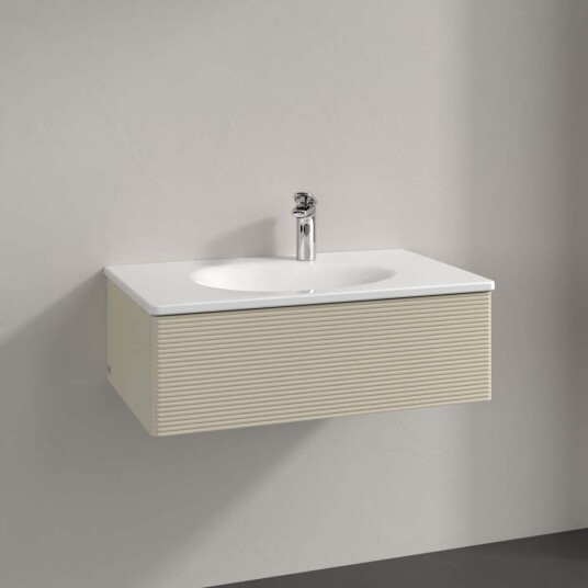 Villeroy & Boch Antao Servantskap med 1 skuff 78,8x49,6x25,6 cm u/lys Grå Matt