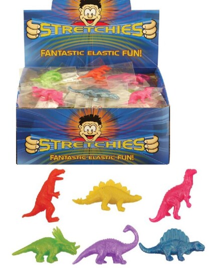 Crosswear 84 stk Stretchy Dinosaur i Assorterte Farger Hel Eske