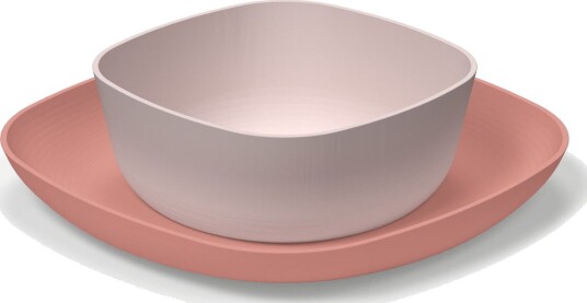 Chicco 179213 Tallerkensett 2 stk Rosa 12+ Måneder