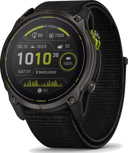 Garmin Enduro 3 Solar, 3,56 cm (1.4"), LCD, Berøringsskjerm, 32 GB, GPS, 63 g